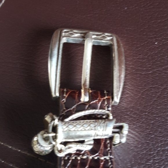 EUC Vintage Brighton Leather Belt with Gol… - Picture 4 of 8